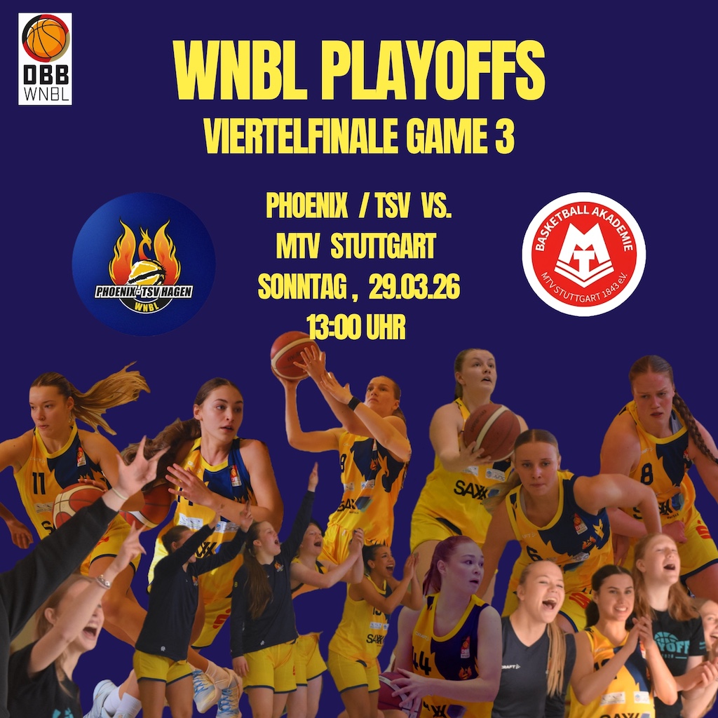 Mehrere Basketballspielerinnen in gelben Trikots wirken dynamisch und fokussiert